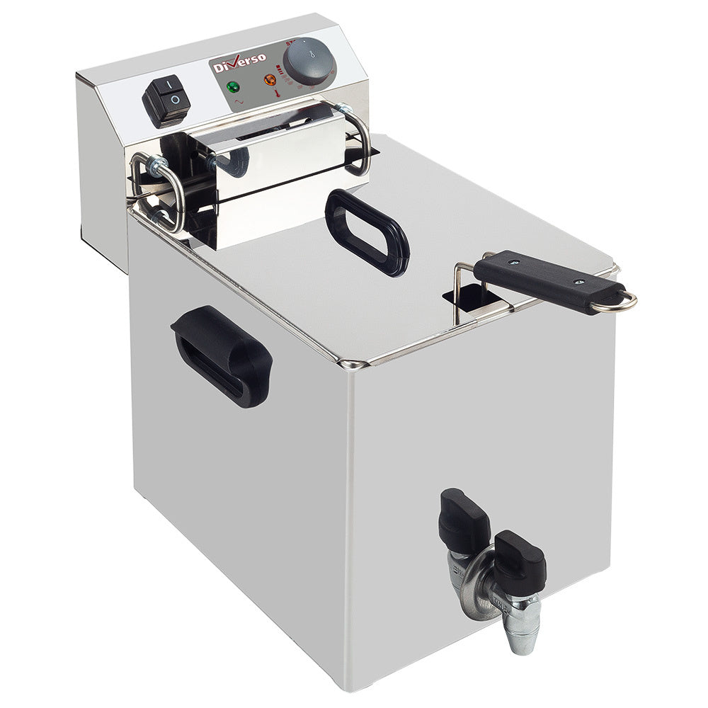 Friteuse électrique 8 litres + robinet