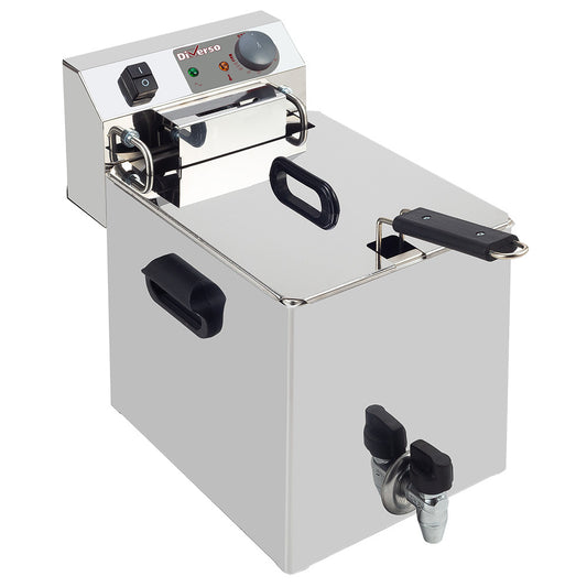 Friteuse électrique 8 litres + robinet