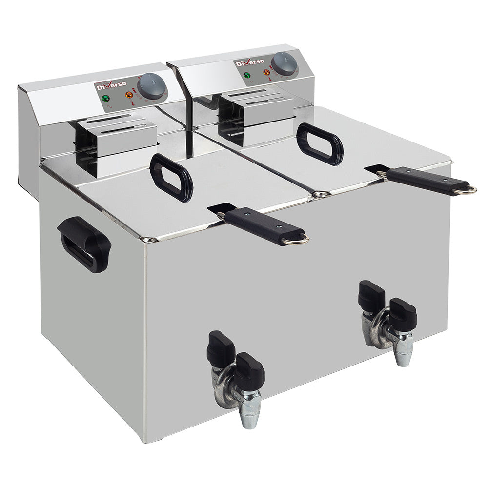 Friteuse électrique Réservoir simple 14 litres sur support
