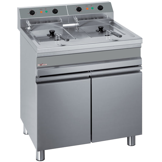 Friteuse électrique de table 2x 10 litres + robinet