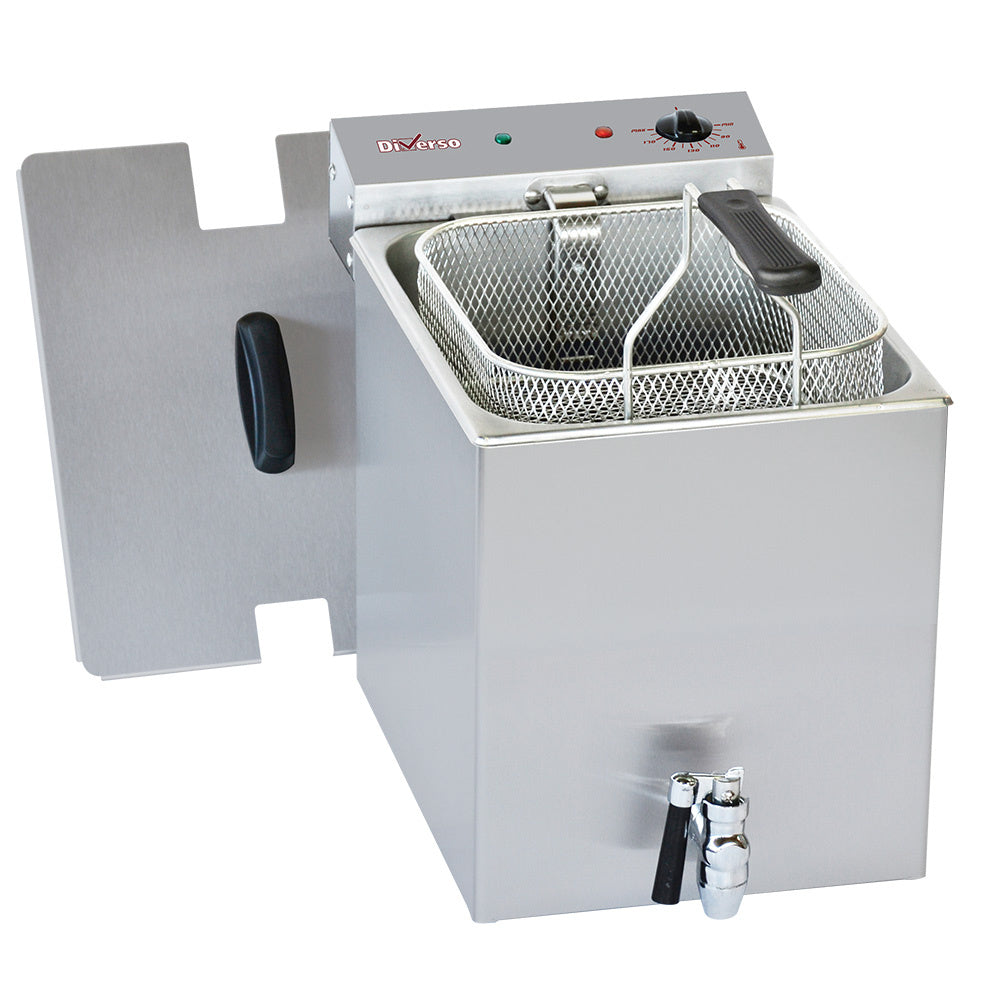 Friteuse électrique 2x8 litres + robinet