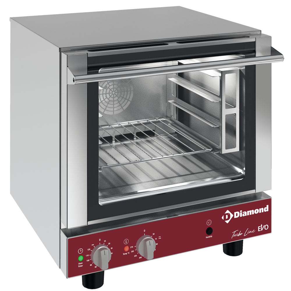 Four électrique à convection, 4x GN 1/1 + humidificateur manuel (230/1N)