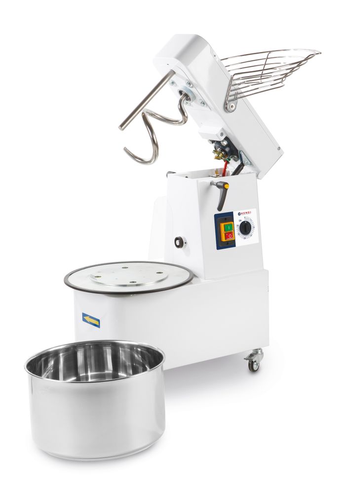 Pétrin à spirale avec tête relevable et cuve amovible, HENDI, 35 kg/h, 10L, 230V/370W, 380x590x(H)575mm