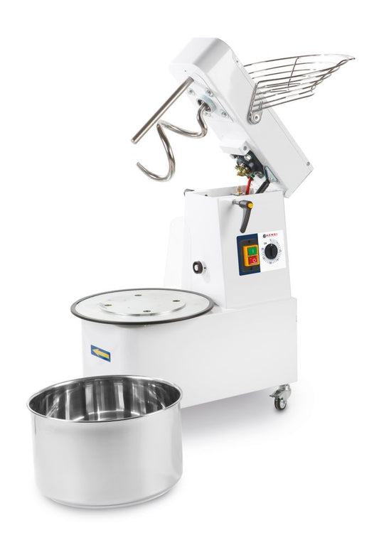 Pétrin à spirale avec tête relevable et cuve amovible, HENDI, 35 kg/h, 10L, 230V/370W, 380x590x(H)575mm