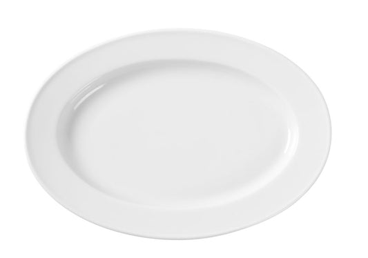 Plat ovale, HENDI, Blanc, 340x240mm