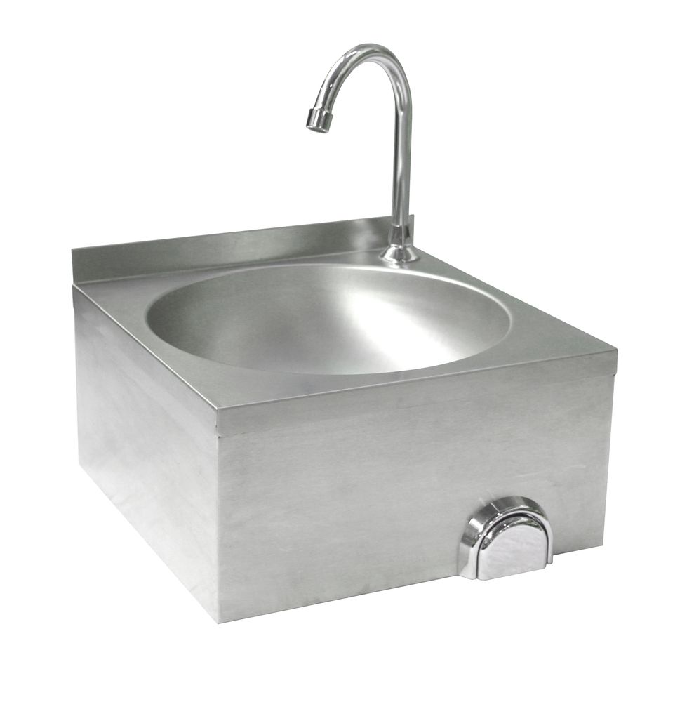 Lave-mains avec commande genou, HENDI, 400x400x(H)450mm