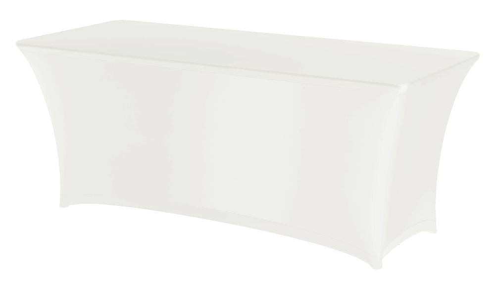 Housse de table rectangulaire, HENDI, 810910 + 810897, Blanc, 1830x760x(H)730mm