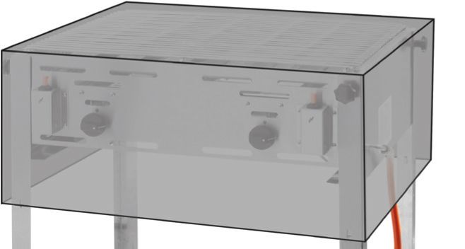 Housse de protection, HENDI, Grill- / Roast- Master Maxi 154717 154878, 720x560x(H)360mm