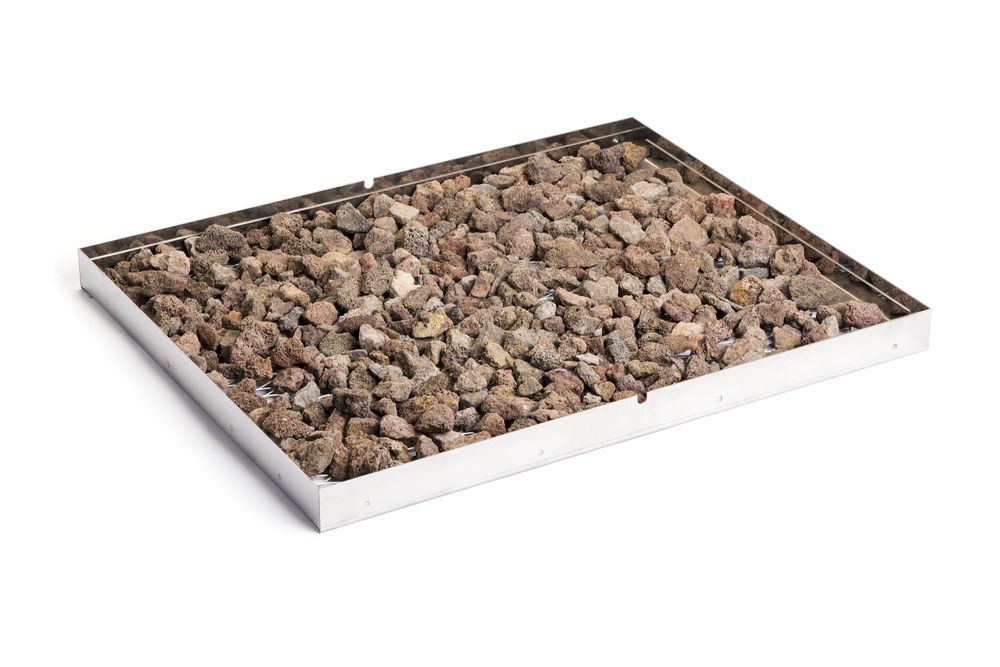 Grille à pierres de lave, HENDI, 630x500mm