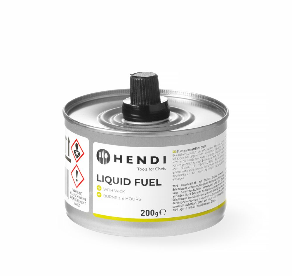 Combustible liquide avec mèche HENDI, HENDI, durée de combustion ± 6 heures, 24 u