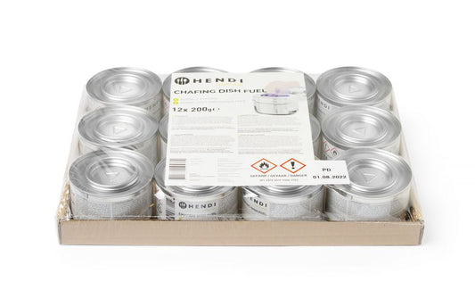 Pâte combustible pour chafing dish en boîte, HENDI, 12 u