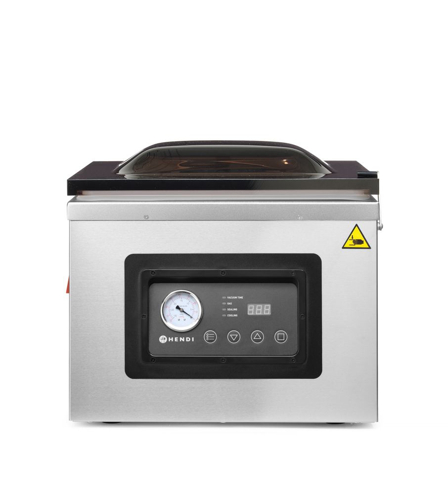 Machine à emballer sous vide avec chambre Profi Line 410, HENDI, Profi Line, bande de soudure 410 mm, 230V/1100W, 510x625x(H)455mm