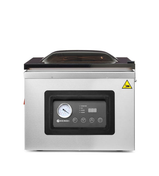 Machine à emballer sous vide avec chambre Profi Line 410, HENDI, Profi Line, bande de soudure 410 mm, 230V/1100W, 510x625x(H)455mm