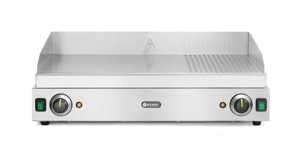 Grill rainuré 1/3, HENDI, Profi Line, 2/3 lisse, 1/3 rainuré, 230V/3500W, 720x550x(H)245mm