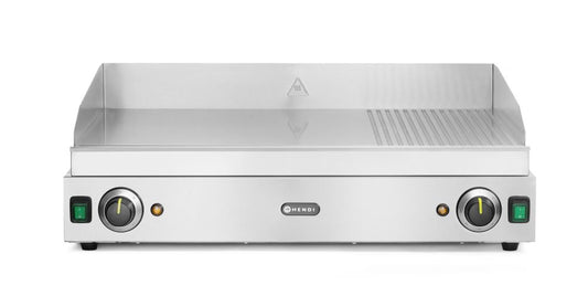 Grill rainuré 1/3, HENDI, Profi Line, 2/3 lisse, 1/3 rainuré, 230V/3500W, 720x550x(H)245mm