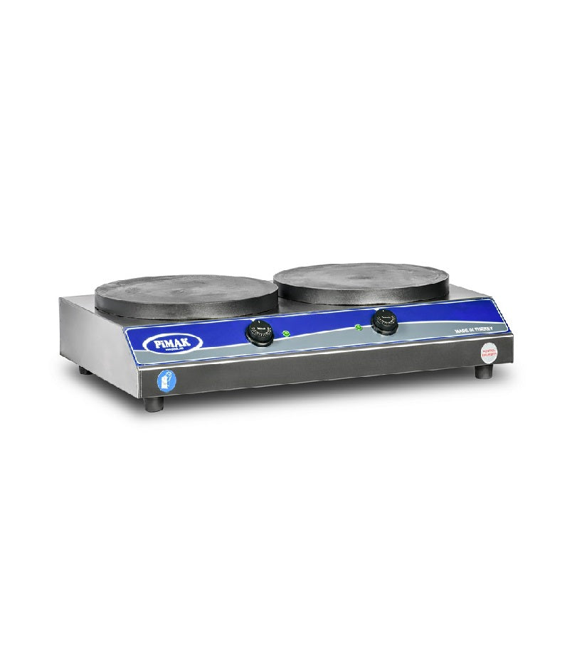Crêpière double 2 x Ø 35cm à GAZ - PIMAK -  M098-G