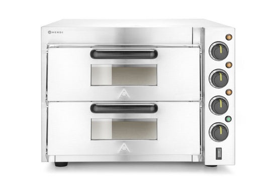 Four à pizza compact - 2 chambres, HENDI, Argent, 230V/3000W, 580x560x(H)435mm
