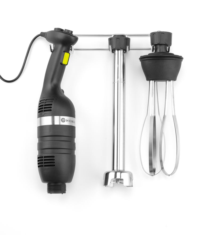 Set : Mixeur plongeur 350 à vitesse variable + fouet + support mural, HENDI, Kitchen Line, Noir, 230V/350W, 110x324x(H)816mm