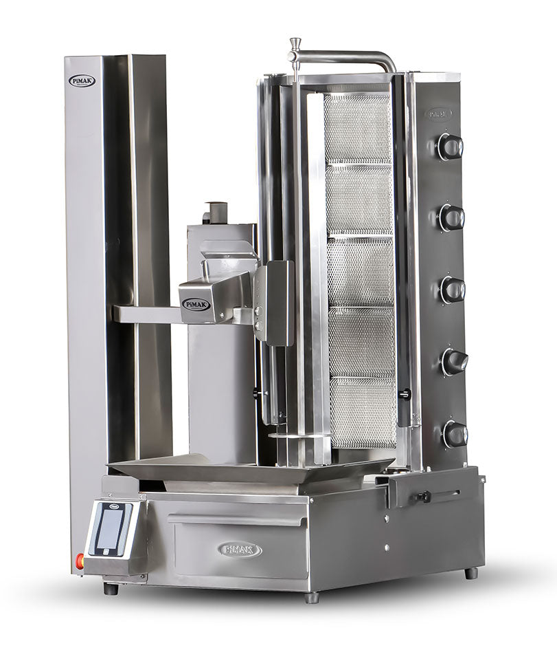 Robot Kebab automatique à GAZ 5 feux - PIMAK - PDR100-G