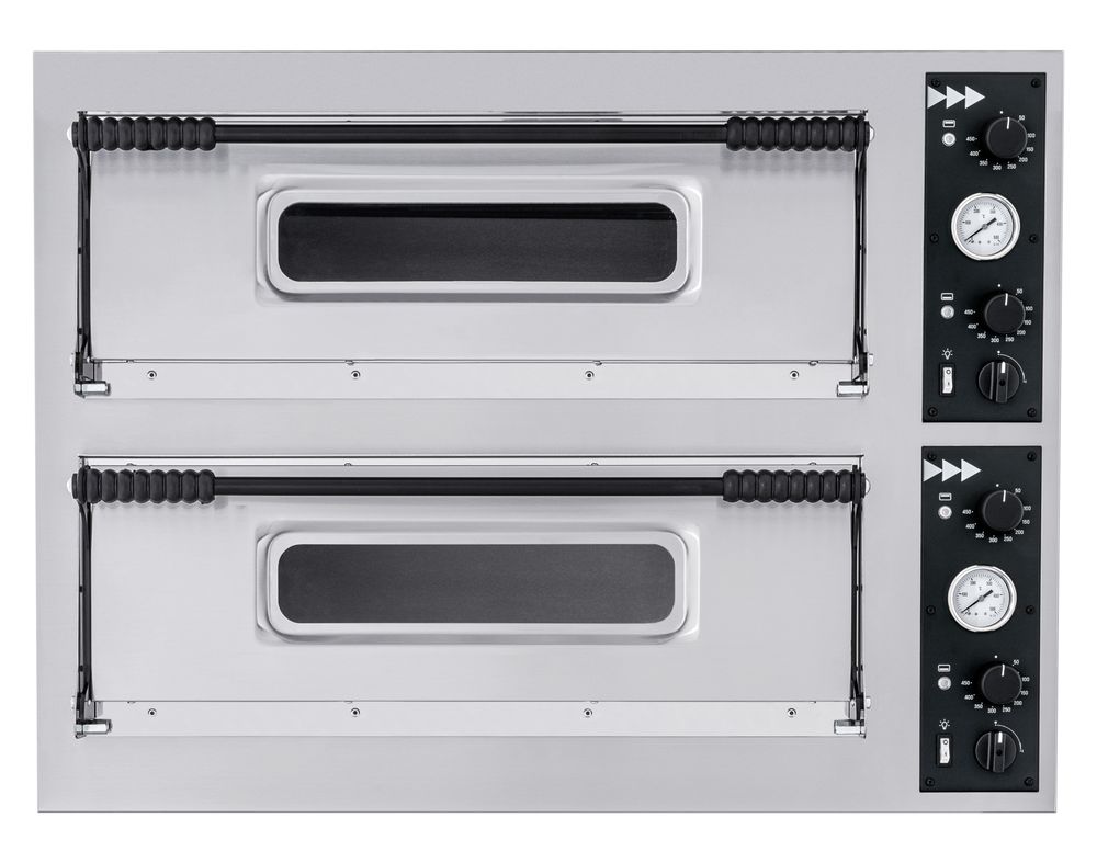 Four à pizza BASIC XXL 66, HENDI, 2 chambres, 400V/18000W, 1365x968x(H)745mm