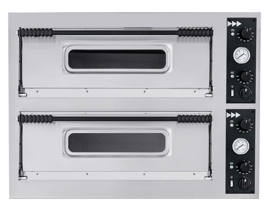 Four à pizza BASIC XXL 66, HENDI, 2 chambres, 400V/18000W, 1365x968x(H)745mm