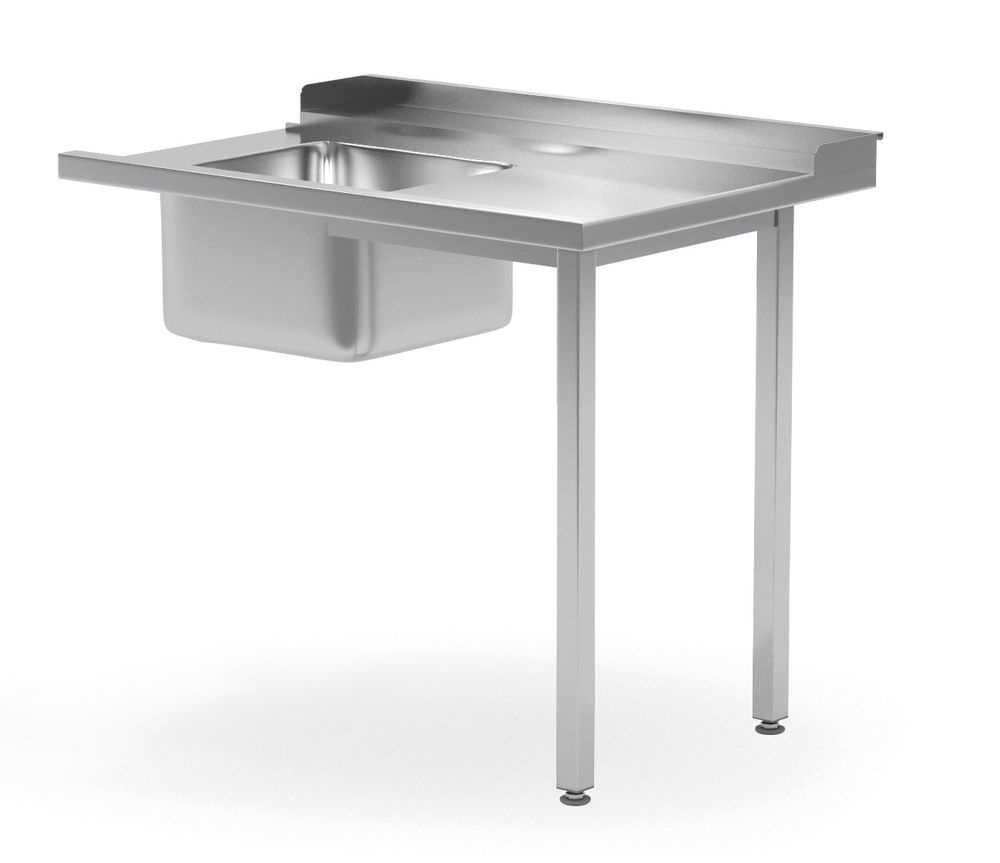 Table de chargement pour lave-vaisselle avec évier, HENDI, côté gauche, 1200x700x(H)850mm