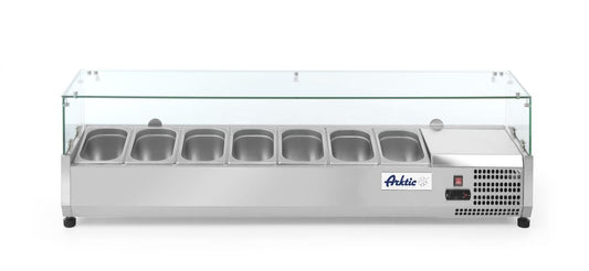 Vitrine réfrigérée, Arktic, 7x GN 1/4, 230V/180W, 1505x335x(H)460mm