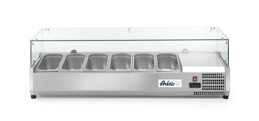 Vitrine réfrigérée GN 1/3, Arktic, 6x GN 1/3, 230V/180W, 1405x420x(H)456mm