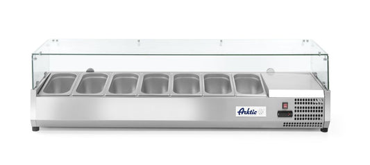 Vitrine réfrigérée GN 1/3, Arktic, 7x GN 1/3, 230V/180W, 1605x420x(H)460mm