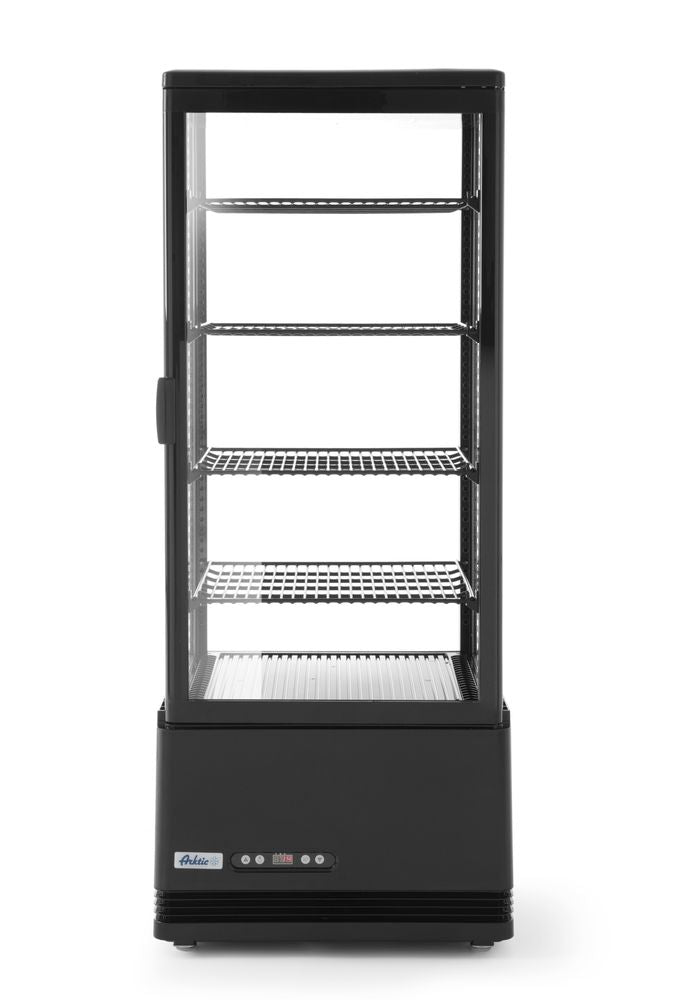 Vitrine de table grand modèle, 98 litres, Arktic, Noir, 230V/210W, 444x397x(H)1100mm