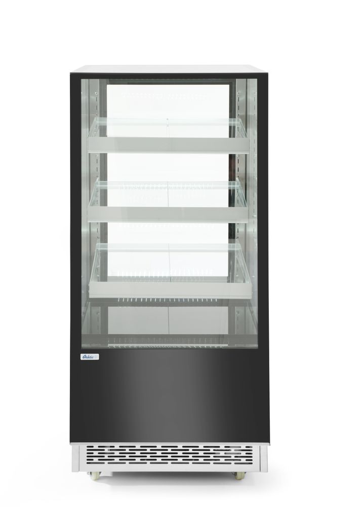 Vitrines réfrigérées avec 3 étagères inclinées, Arktic, 300L, 230V/480W, 650x833x(H)1460mm