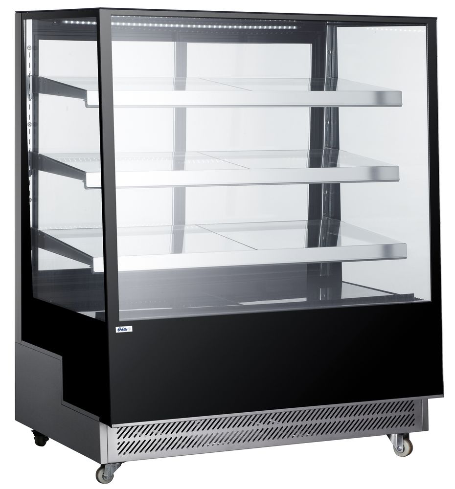 Vitrines réfrigérées avec 3 étagères inclinées, Arktic, 650L, 230V/490W, 1200x833x(H)1460mm