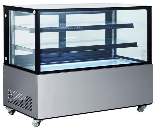 Vitrine réfrigérée avec 2 étagères, Arktic, 510L, 230V/490W, 1524x677x(H)1230mm