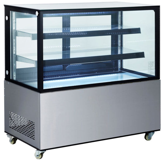 Vitrine réfrigérée avec 2 étagères, Arktic, 410L, 230V/490W, 1224x677x(H)1230mm