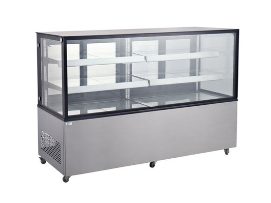 Vitrine réfrigérée avec 2 étagères, Arktic, 610L, 230V/500W, 1824x677x(H)1230mm