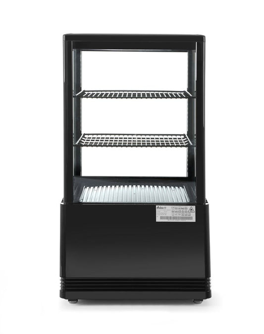 Vitrine de table, 58 litres, Arktic, noir, 230V/170W, 452x406x(H)830mm