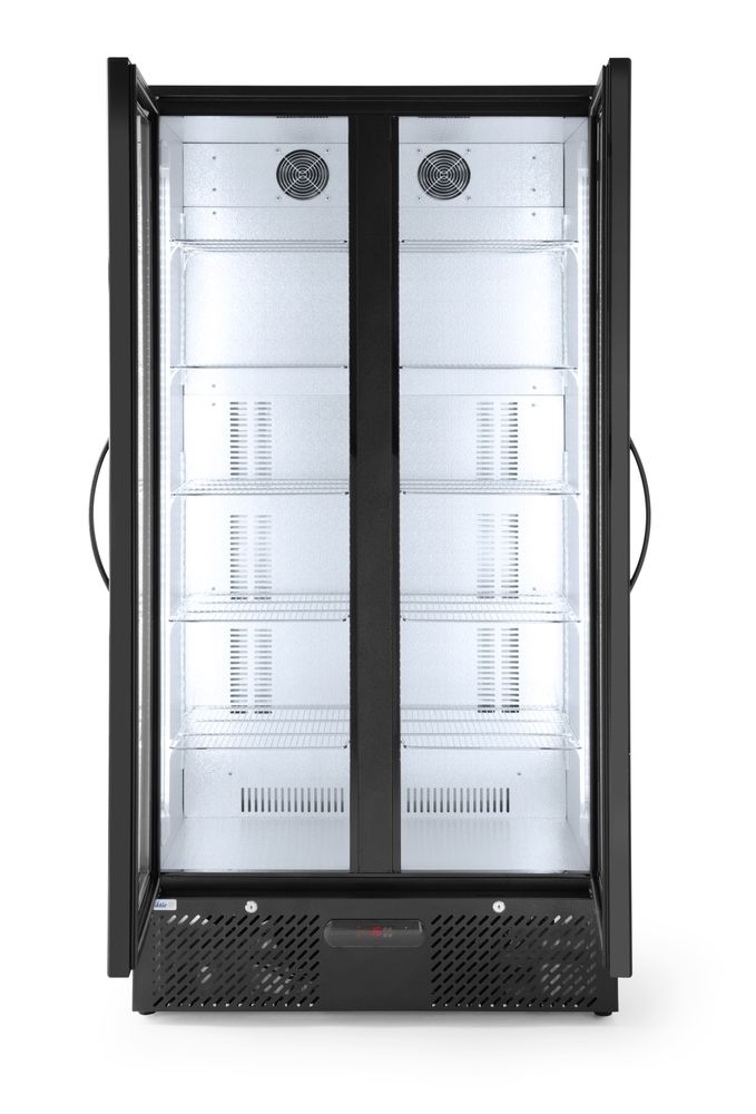 Arrière de bar double porte, Arktic, 477L, Noir, 220-240V/365W, 900x530x(H)1820mm