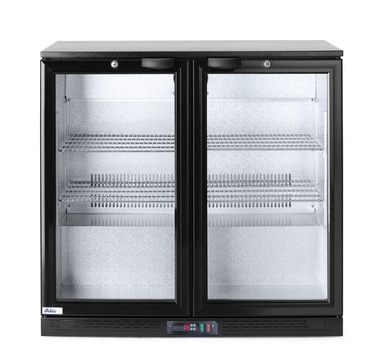 Arrière de bar double porte, Arktic, 180L, Noir, 220-240V/160W, 900x540x(H)890mm