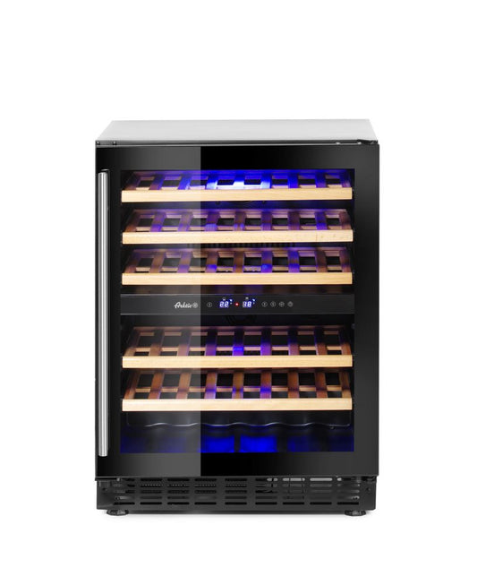 Cave à vin, 2 zones, 46 bouteilles, Arktic, 133L, 220-240V/90W, 595x646x(H)830mm