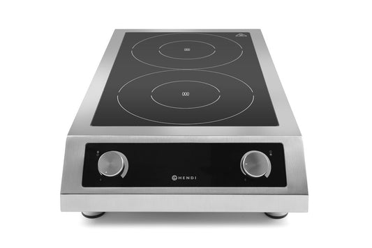 Plaque de cuisson à induction modèle 7000, HENDI, Profi Line, 400V/7000W, 405x700x(H)145mm