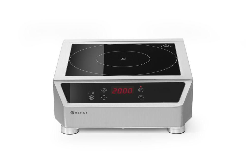 Plaque de cuisson à induction modèle 3500 D, HENDI, Profi Line, 230V/3500W, 342x431x(H)116mm