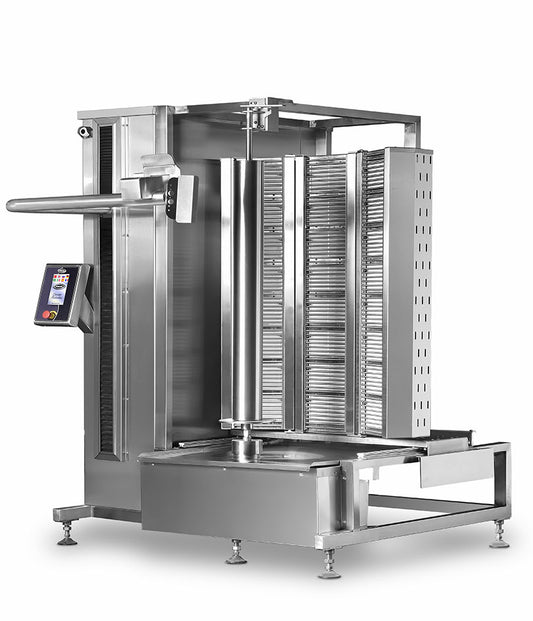 Robot Kebab automatique à GAZ 8 + 8 + 8 feux U - PIMAK - PDR500-G