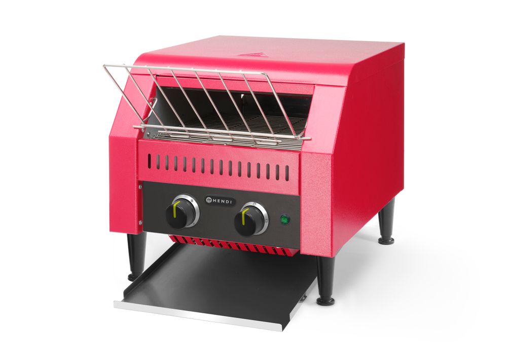 Grille-pain constant double, HENDI, Rouge, 230V/2240W, 418x368x(H)415mm