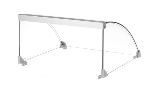 Couvercle en verre pour grill roulant pour saucisses, HENDI, Pour grill roulant pour saucisses 9 (268605), 470x401x(H)250mm