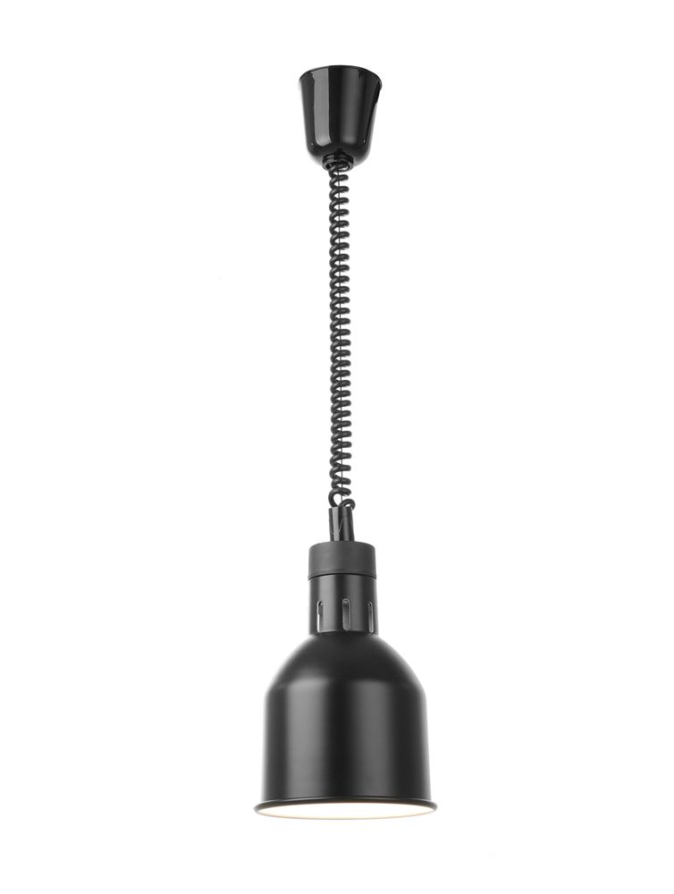 Lampe chauffante cylindrique réglable, HENDI, Noir, 230V/250W, ⌀175x(H)250mm