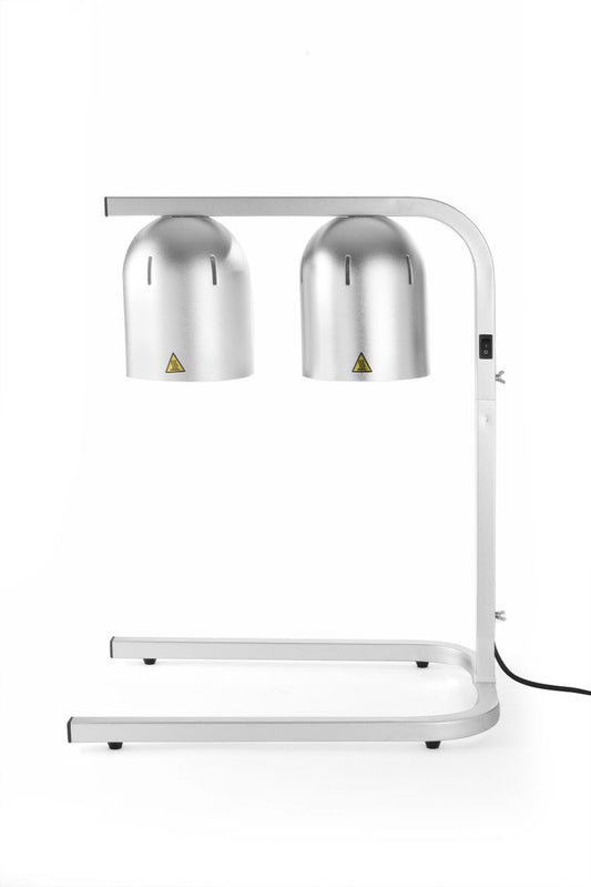Portique chauffe-plat avec 2 lampes infrarouges, HENDI, Argent, 230V/250W, 453x360x(H)790mm