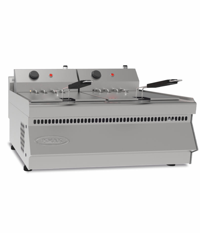 Friteuse à poser -  10+10 litres  ELECTRIQUE ECO - PIMAK - M062-1