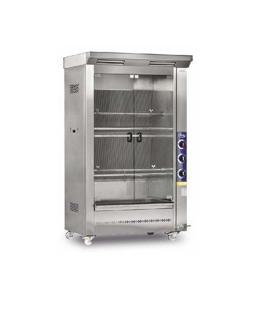 Rôtissoire à mouton, agneau ou cochon de lait à GAZ 3 broches - PIMAK -  KC-M007