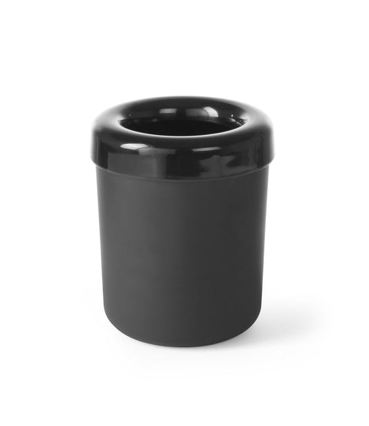 Poubelle de table ou porte-couverts, HENDI, Noir, ⌀130x(H)160mm