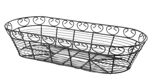 Corbeille en fil deco rectangulaire, HENDI, 385x160x(H)80mm